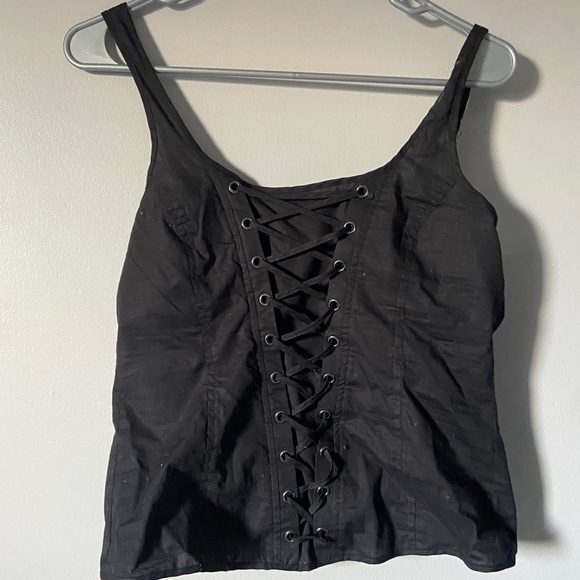 Y2K BLACK GOTH CORSET - Picture 3 of 3